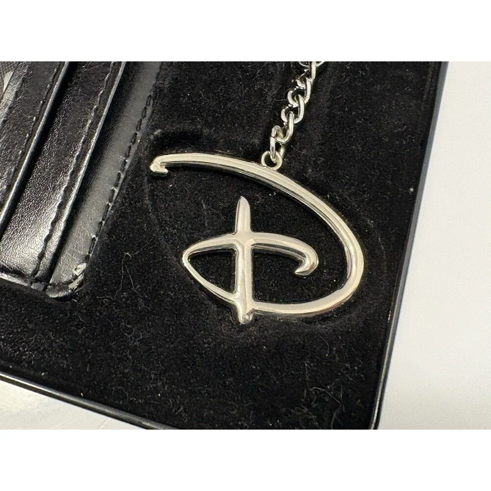 Disney Buckle Down Mickey Mouse Black Bifold Wallet Keychain Metal Tin Gift Box